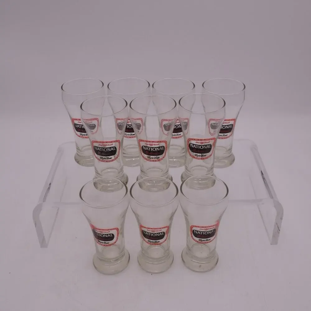12 Vtg NATIONAL BOHEMIAN BEER ACL DRINKING GLASS NATIONAL BRG CO BALTIMORE MD